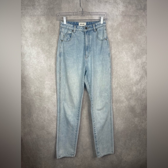 Rolla's Elle Super High Rise Relaxed Denim Jeans In Light Blue Women's Size 24 - Picture 2 of 11